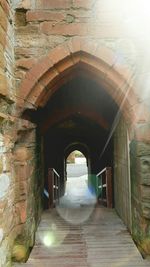 Arch bridge in tunnel