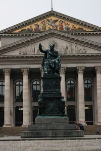 Low angle view of statue of historical building