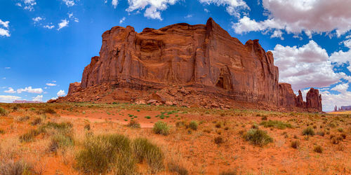 Monument valley on the border between arizona and utah