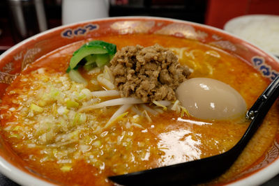 Close-up of food in bowl