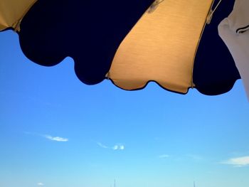 Low angle view of blue sky