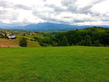 Scenic view of landscape against sky