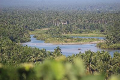 Scenic view of river against sky