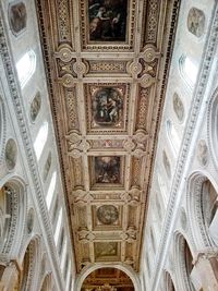 Low angle view of ceiling of building