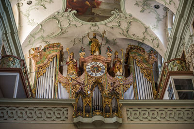 Low angle view of ornate building