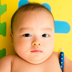 Close-up portrait of baby boy