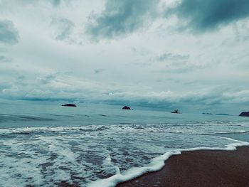 Scenic view of sea against sky