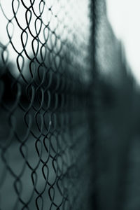 Close-up of chainlink fence
