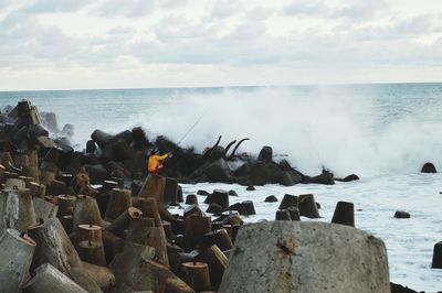 Scenic view of sea against sky