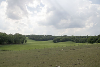 Scenic view of landscape against sky