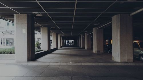 Interior of empty corridor