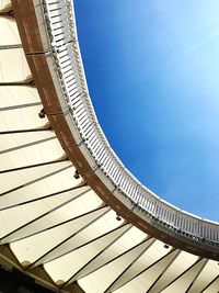 Low angle view of bridge against sky