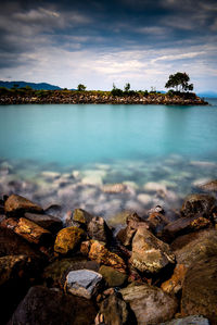 Scenic view of sea against sky