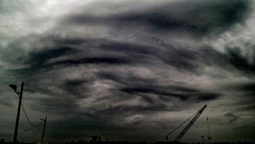 Low angle view of cloudy sky