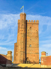 Low angle view of historical building against sky