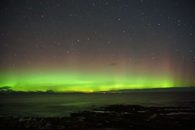 The stunning northern lights visible from the moray firth coast. who needs to go to iceland....