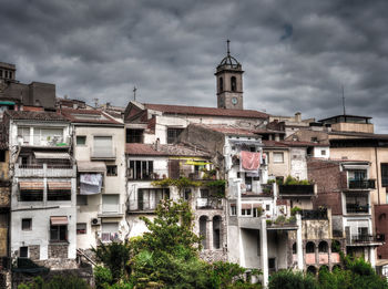 Buildings against sky in city