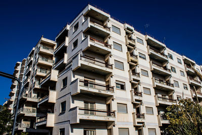 Low angle view of building against clear sky