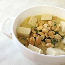 Close-up of soup in bowl