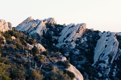 Scenic view of rocky mountains