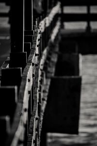 Close-up of piano keys