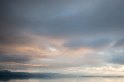 Storm clouds over sea