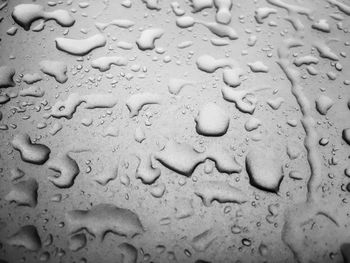 Full frame shot of wet surface