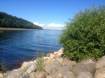 Scenic view of calm lake