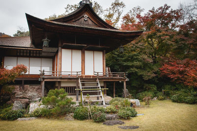 Exterior of temple outside building