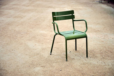 Empty chair on playground