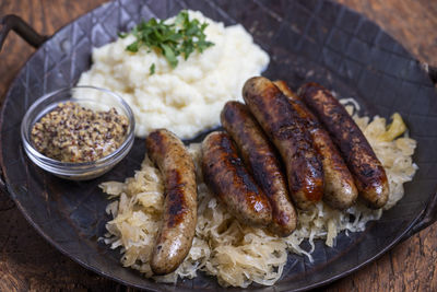 Close-up of food in plate