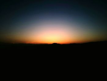 Silhouette of trees at sunset