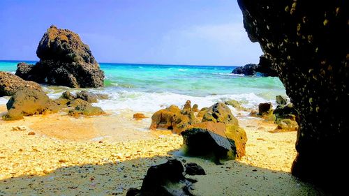 Scenic view of sea against sky