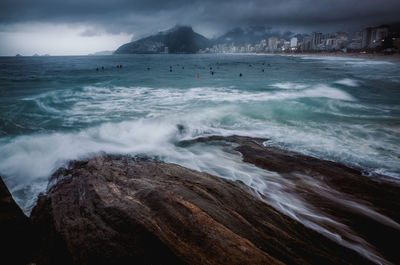 Scenic view of sea against sky