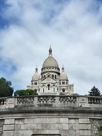 Low angle view of temple against sky