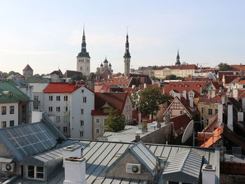 Panoramic view of tallinn old town