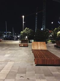 Illuminated city at night