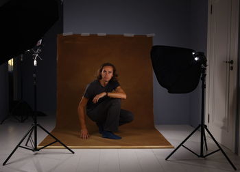 Portrait of man in studio 