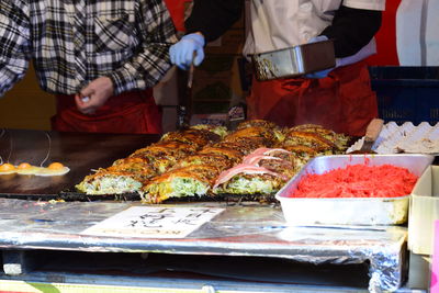 Close-up of food for sale in market