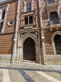 Low angle view of historical building