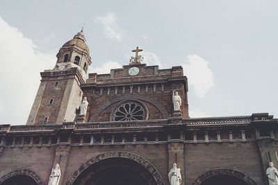 Low angle view of built structure against the sky