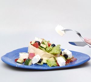 Close-up of food in plate