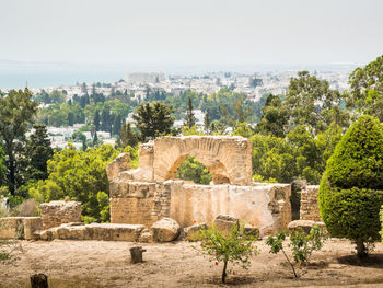 View of old ruin building