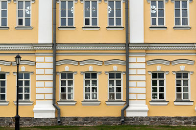 Full frame shot of yellow building