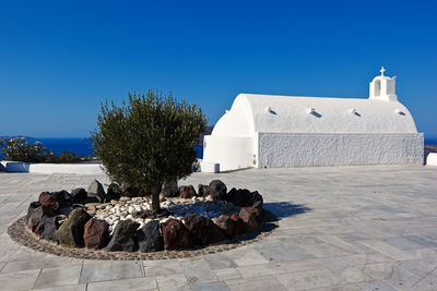 Traditional building against blue sky