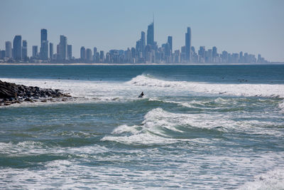 View of city at waterfront