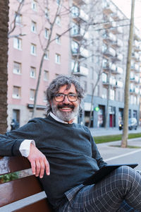 Portrait of young woman looking away