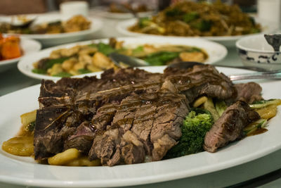 Close-up of food in plate