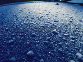 Full frame shot of raindrops on glass