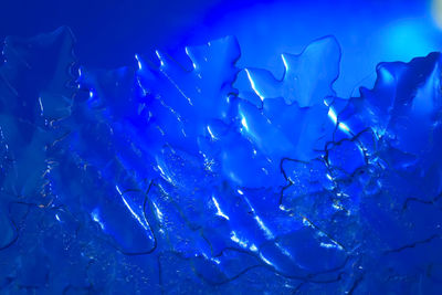 Full frame shot of frozen ice